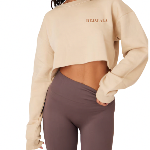 Seek No Approval Cropped Sweatshirts