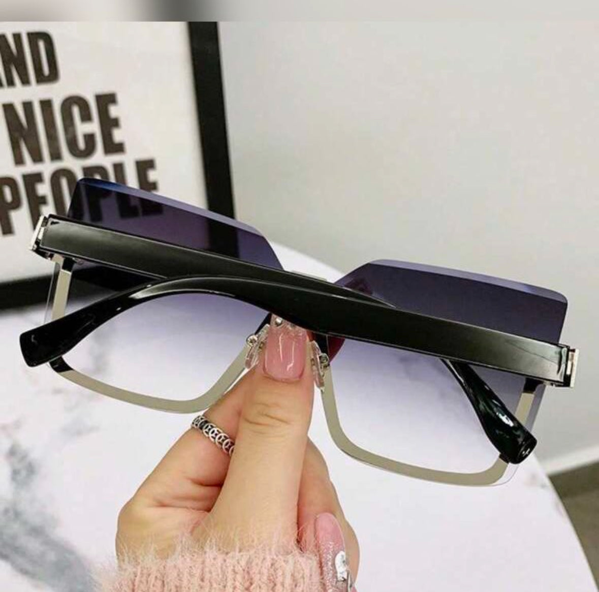 Icon Rimless Sunglasses