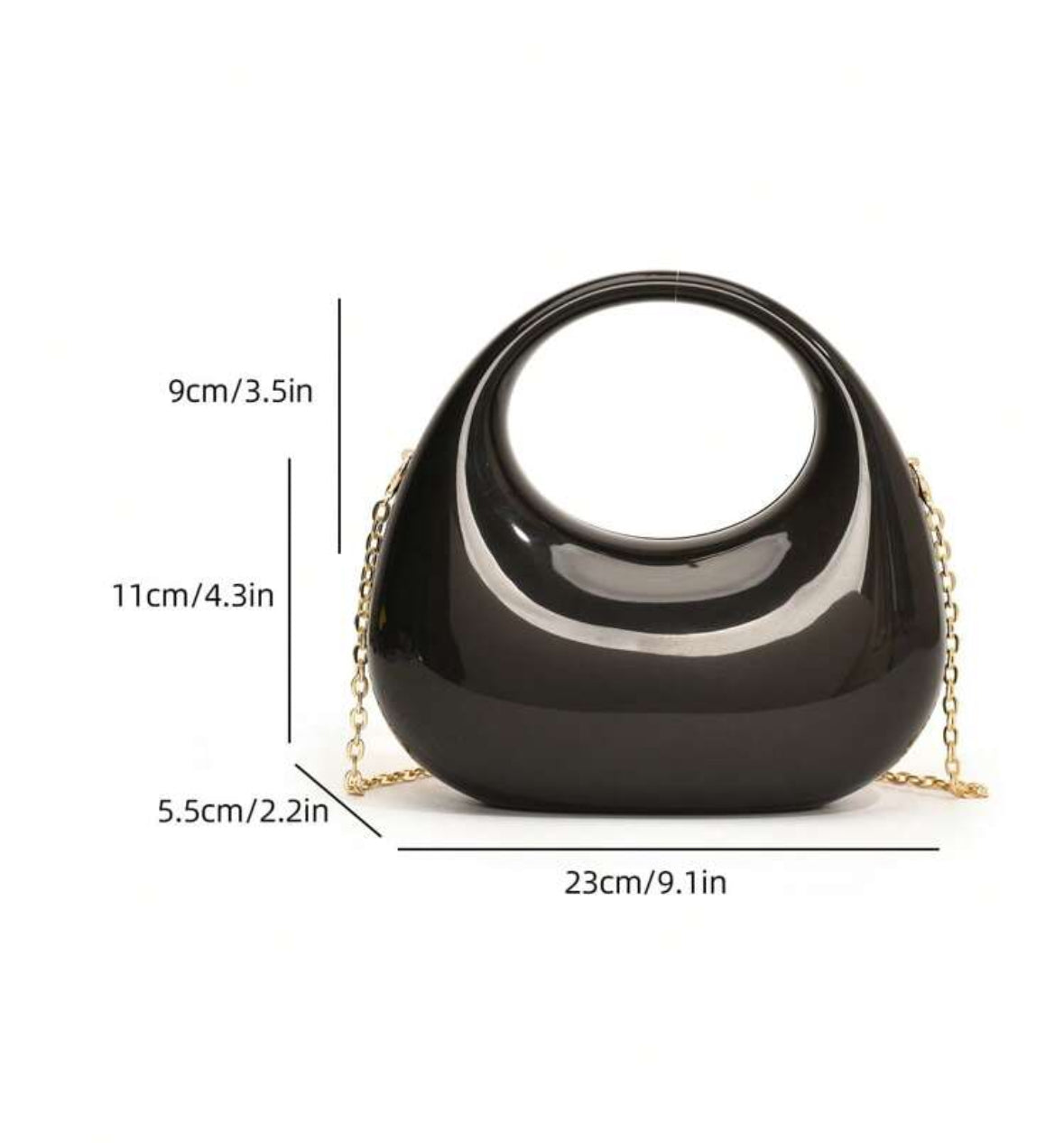 Metallic Moon Handbag