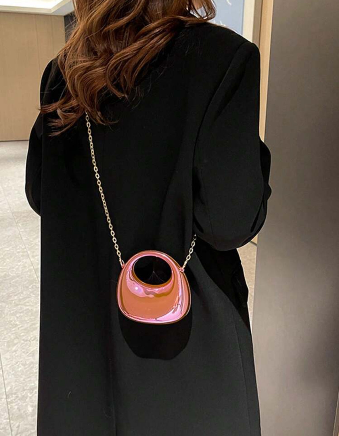 Metallic Moon Handbag